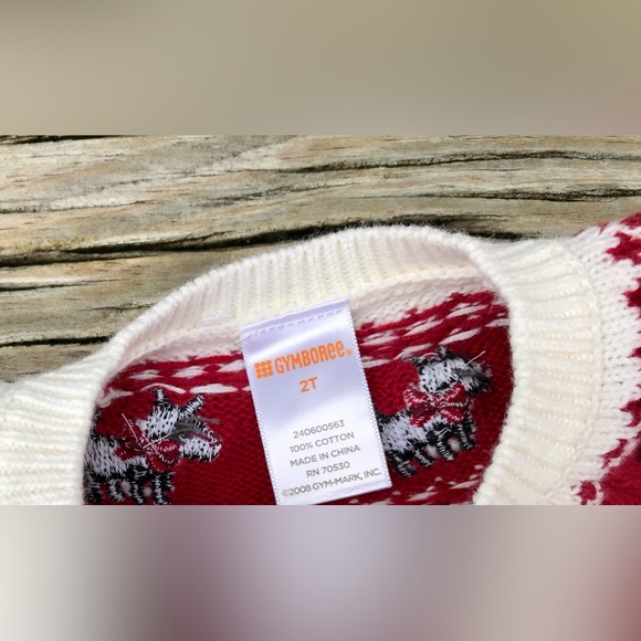 Girls GYMBOREE Scottie Dog Holiday Button Up Sweater 2T Winter Events Photos - Picture 2 of 6
